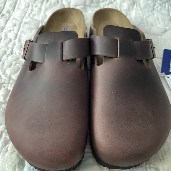 Birkenstock Boston soft footbed leather clog shoes US M 10 - Picture 3 of 8